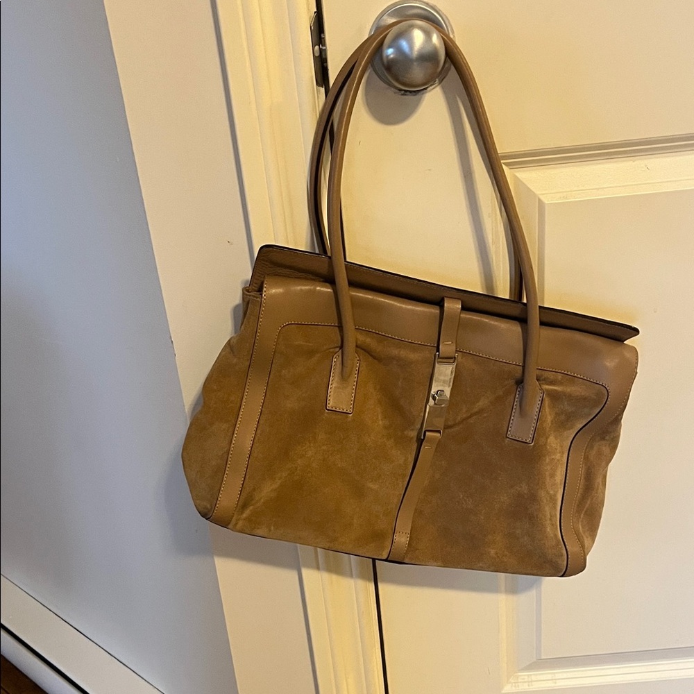 Andrea Mabiani Tan Leather Tote Bag